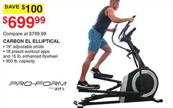 Dunham's Sports Pro-form carbon el elliptical offer