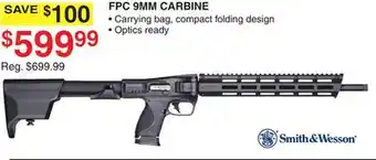 Dunham's Sports Smith & wesson fpc 9mm carbine offer