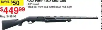Dunham's Sports Nova pump 12ga shotgun offer