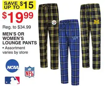 Dunham's Sports Ncaa men's or women's lounge pants offer