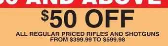 Dunham's Sports All regular priced rifles and shotguns offer
