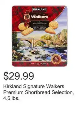 Costco Kirkland signature walkers premium shortbread selection, 4.6 lbs offer