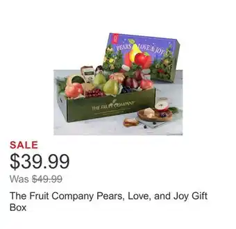 Costco The fruit company pears, love, and joy gift box offer