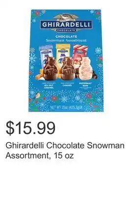 Costco Ghirardelli chocolate snowman assortment, 15 oz offer