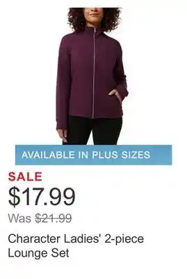 Costco Character ladies' 2-piece lounge set offer