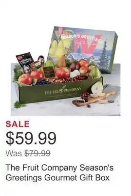 Costco The fruit company season's greetings gourmet gift box offer