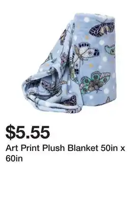 Five Below Art print plush blanket 50in x 60in offer