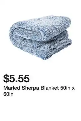 Five Below Marled sherpa blanket 50in x 60in offer