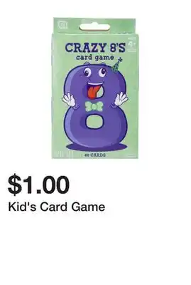 Five Below Kid's card game offer