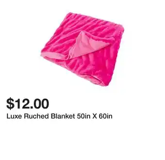 Five Below Luxe ruched blanket 50in x 60in offer