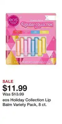 BJ’s Eos holiday collection lip balm variety pack, 8 ct offer