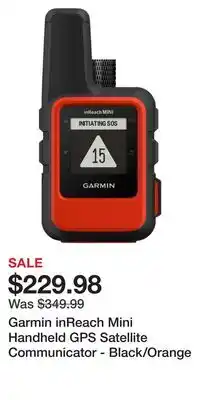 Cabela's Garmin inreach mini handheld gps satellite communicator - black/orange offer