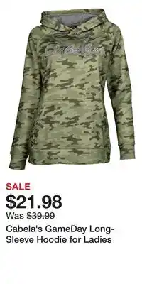 Cabela's Cabela's gameday long-sleeve hoodie for ladies offer