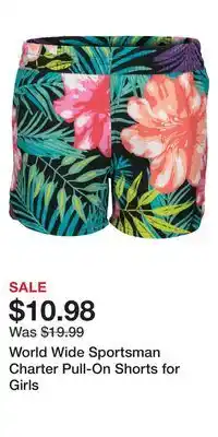 Cabela's World wide sportsman charter pull-on shorts for girls offer