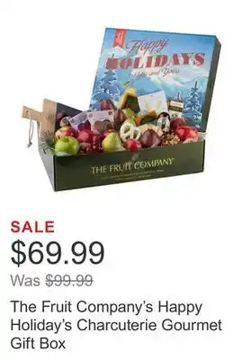 Costco The fruit company's happy holiday's charcuterie gourmet gift box offer