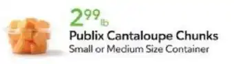 Publix Publix Cantaloupe Chunks offer