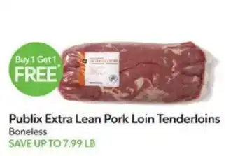 Publix Publix Extra Lean Pork Loin Tenderloins offer