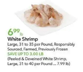 Publix White Shrimp offer