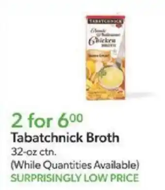 Publix Tabatchnick Broth offer