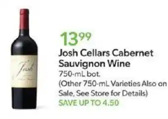 Publix Josh Cellars Cabernet Sauvignon Wine offer
