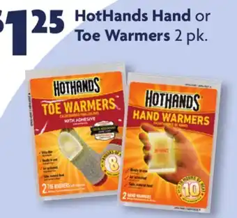 Family Dollar Hothands hand or toe warmers offer