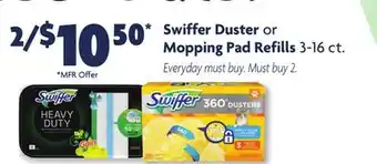 Family Dollar Swiffer duster or mopping pad refills offer