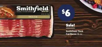 Family Dollar Smithfield thick cut bacon offer