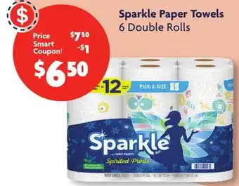 Family Dollar Sparkle paper towels offer