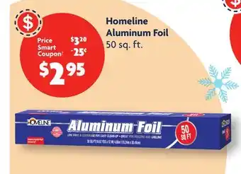 Family Dollar Homeline aluminum foil offer