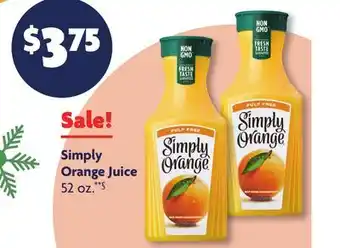 Family Dollar Simply orange juice offer