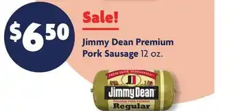 Family Dollar Jimmy dean premium pork sausage offer
