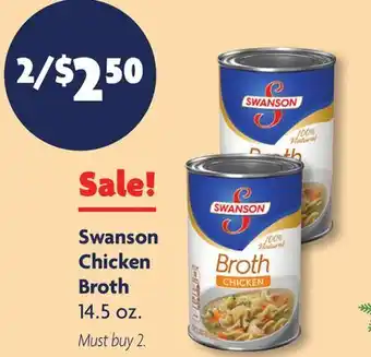 Family Dollar Swanson chicken broth offer