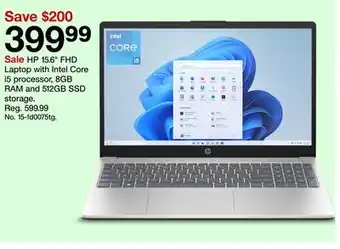 Target Hp 15.6 fhd laptop with intel core i5 processor, 8gb ram and 512gb ssd storage offer