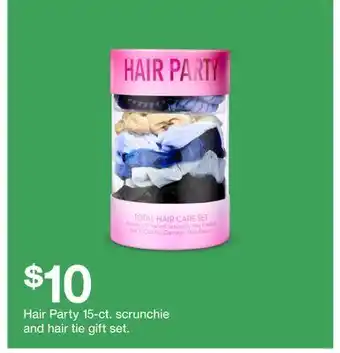 Target Hair party 15 - ct. scrunchie and hair tie gift set offer