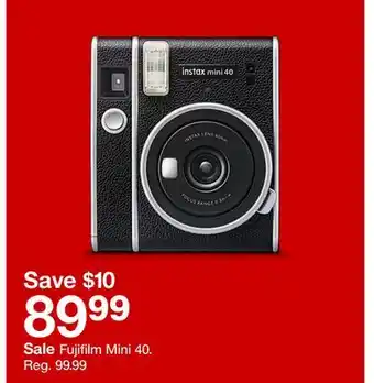 Target Fujifilm mini 40 offer