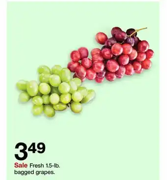 Target Fresh 1.5-lb. bagged grapes offer