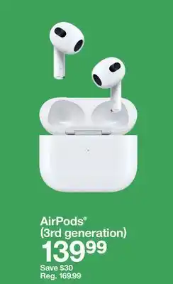 Target Airpods (3rd generation) offer