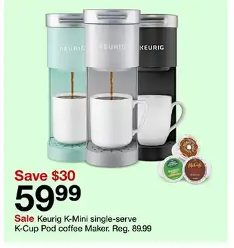 Target Keurig k-mini single-serve k-cup pod coffee maker offer