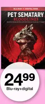 Target Pet sematary bloodlines - blu-ray+digital offer