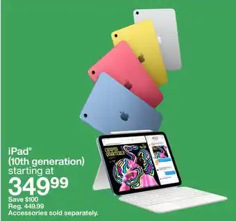 Target Ipad (10th generation) offer