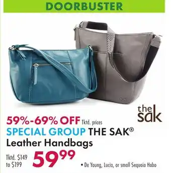 Boscov's Special group the sak leather handbags offer