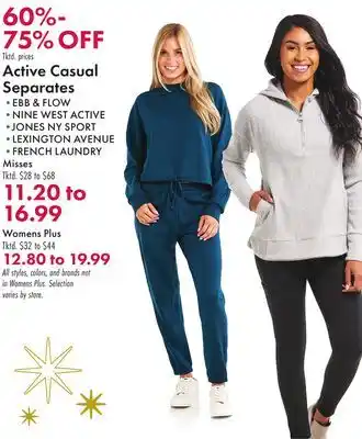 Boscov's Active casual separates offer