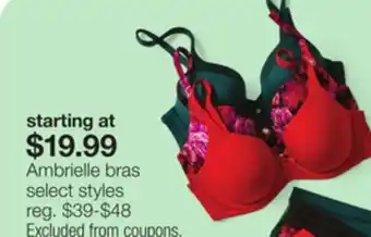 JC Penney Ambrielle bras offer