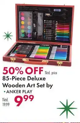 Boscov's 85-piece deluxe wooden art set by offer