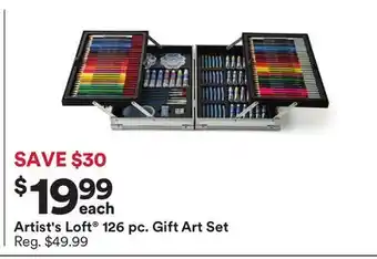 Michaels Artist's loft 126 pc. gift art set offer