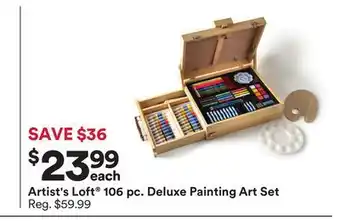 Michaels Artist's loft 106 pc. deluxe painting art set offer