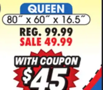 Big 5 Intex queen 16.5 deluxe dura-beam pillow rest airbed with built-in electric pump offer