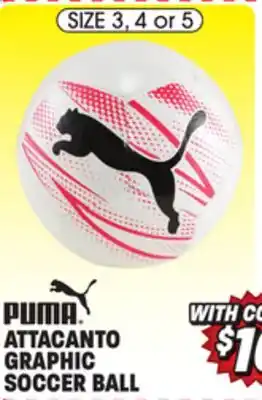 Big 5 Puma attacanto graphic soccer ball offer