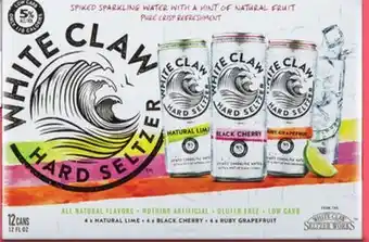 Target White claw and select other 6- to 12-pk hard seltzers offer