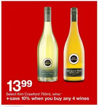Target Select kim crawford 750ml wine offer